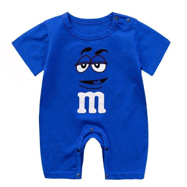 Colorful Baby Short Sleeve Romper