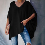 V-Neck Oversized Casual Long Sleeve