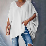 V-Neck Oversized Casual Long Sleeve