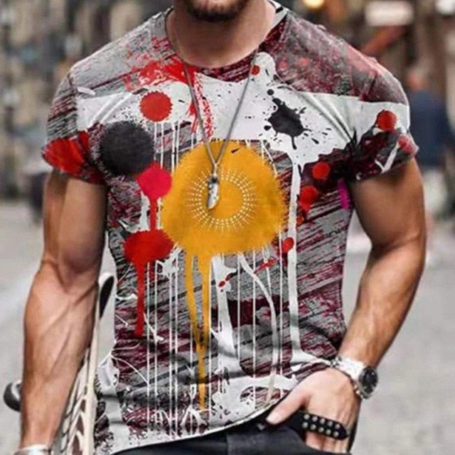 Abstract Print T-Shirt