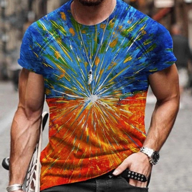 Abstract Print T-Shirt