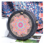 Round Straw Shoulder Bag