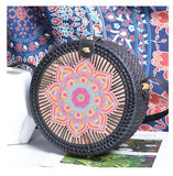 Round Straw Shoulder Bag