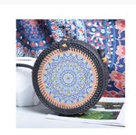 Round Straw Shoulder Bag