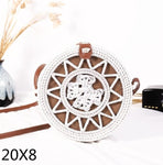 Round Straw Shoulder Bag