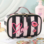 Leather Portable Cosmetic Bag