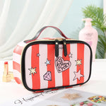 Leather Portable Cosmetic Bag