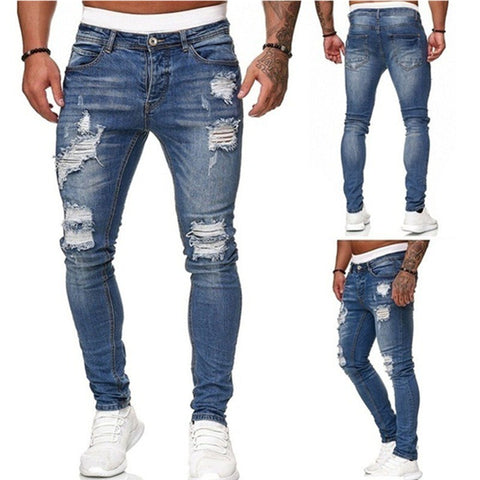 Casual Ripped Denim