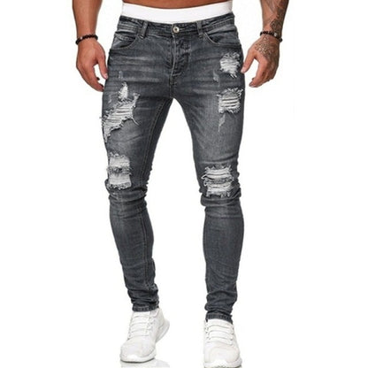 Casual Ripped Denim