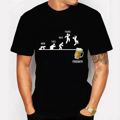 Beer Friday Funny Graphic T-Shirt