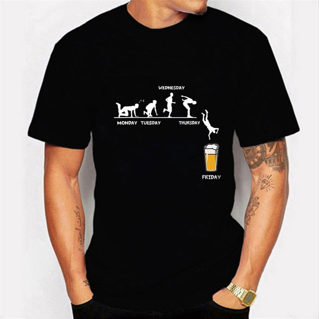 Beer Friday Funny Graphic T-Shirt