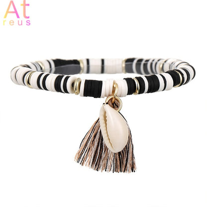 Multicolor Tassel Anklet