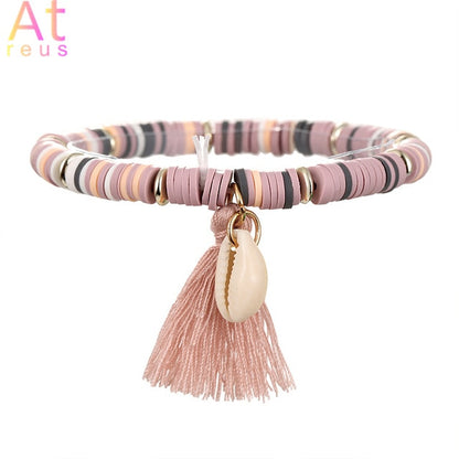 Multicolor Tassel Anklet