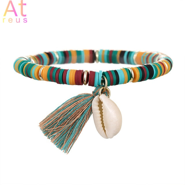 Multicolor Tassel Anklet