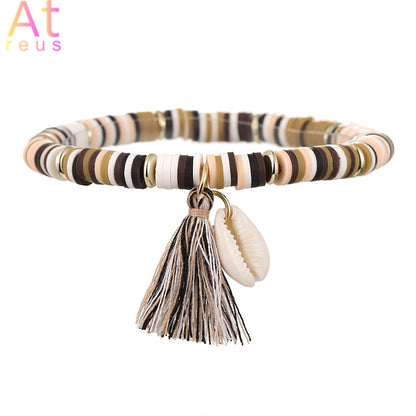 Multicolor Tassel Anklet