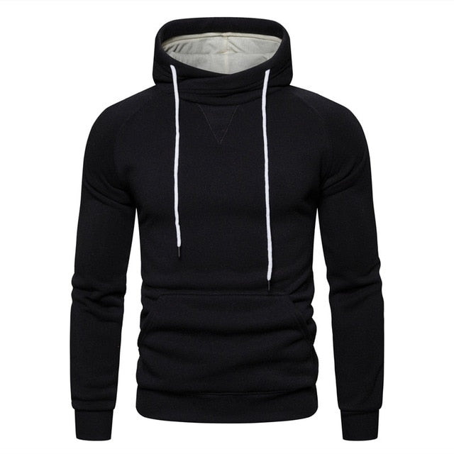 Sweatshirts Solid Hoody Fleece Thick Hoodies Men Sportswear Zipper Sweatshirts Men