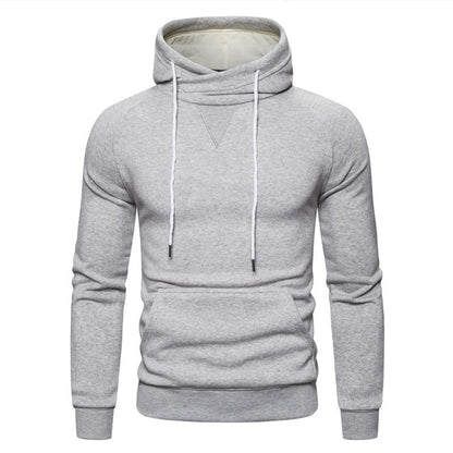 Sweatshirts Solid Hoody Fleece Thick Hoodies Men Sportswear Zipper Sweatshirts Men