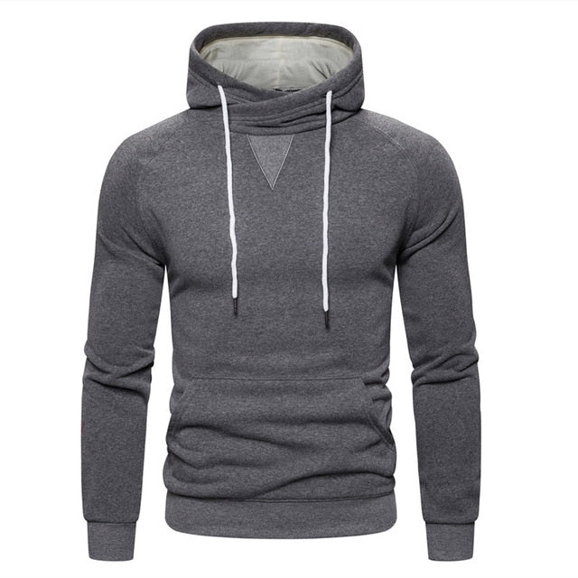 Sweatshirts Solid Hoody Fleece Thick Hoodies Men Sportswear Zipper Sweatshirts Men