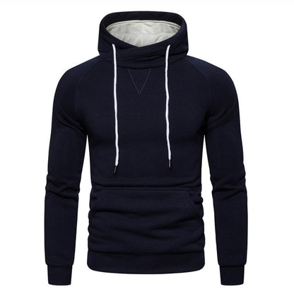 Sweatshirts Solid Hoody Fleece Thick Hoodies Men Sportswear Zipper Sweatshirts Men