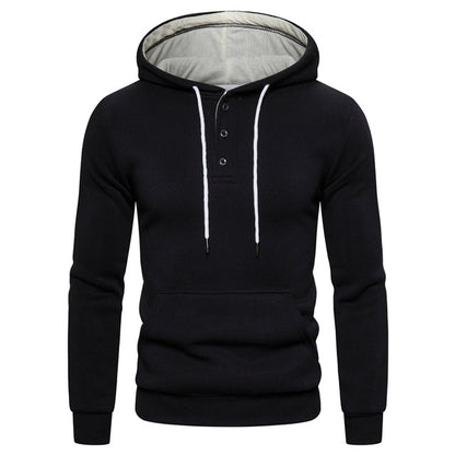 Sweatshirts Solid Hoody Fleece Thick Hoodies Men Sportswear Zipper Sweatshirts Men