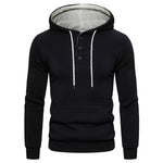 Sweatshirts Solid Hoody Fleece Thick Hoodies Men Sportswear Zipper Sweatshirts Men