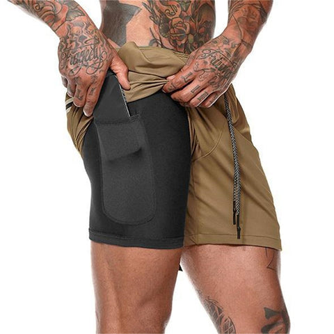 Men's Beach Shorts with Phone Pocket