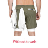 Men's Beach Shorts with Phone Pocket