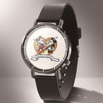 Leather Mickey Quartz Watch