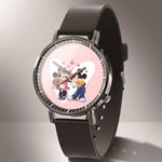 Leather Mickey Quartz Watch
