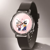 Leather Mickey Quartz Watch