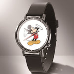 Leather Mickey Quartz Watch