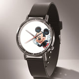Leather Mickey Quartz Watch