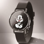 Leather Mickey Quartz Watch