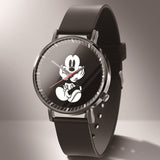Leather Mickey Quartz Watch