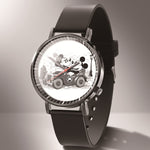 Leather Mickey Quartz Watch