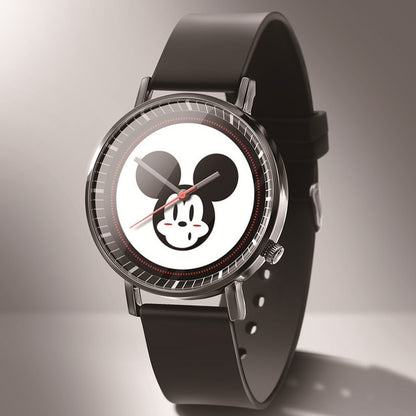 Leather Mickey Quartz Watch