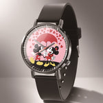 Leather Mickey Quartz Watch