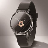 Leather Mickey Quartz Watch