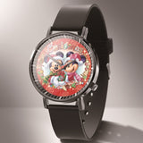 Leather Mickey Quartz Watch