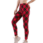 Plaid Push Up Leggings