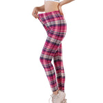 Plaid Push Up Leggings
