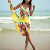 Wavy Stripe Dress Beach Cover Up