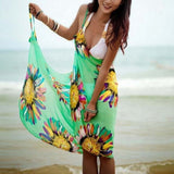 Wavy Stripe Dress Beach Cover Up