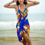 Wavy Stripe Dress Beach Cover Up