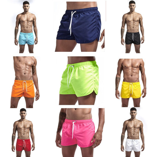 Adjustable Strap Breathable Swimming Trunks