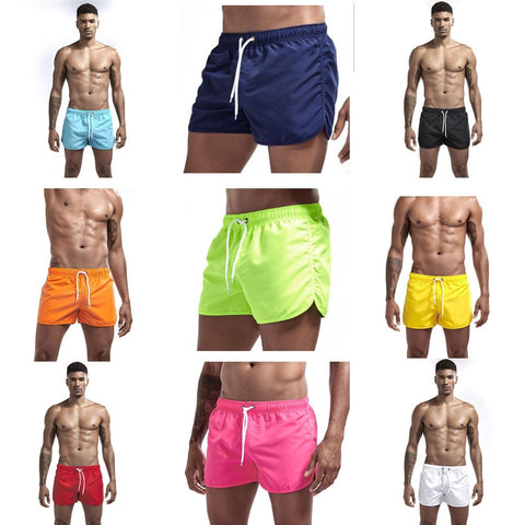 Adjustable Strap Breathable Swimming Trunks