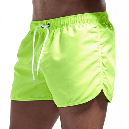 Adjustable Strap Breathable Swimming Trunks