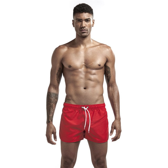 Adjustable Strap Breathable Swimming Trunks