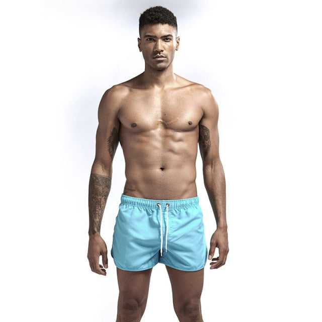 Adjustable Strap Breathable Swimming Trunks
