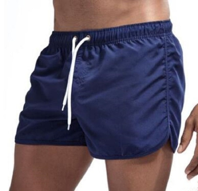 Adjustable Strap Breathable Swimming Trunks
